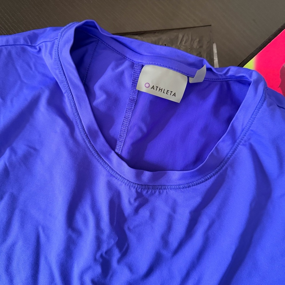 Athleta Electric Blue/Purple Sleeveless Tank Top - Picture 7 of 12